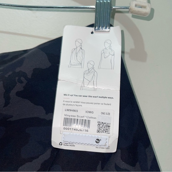 NWT Lululemon Vinyasa MULTIways Camo Scarf - Picture 6 of 9